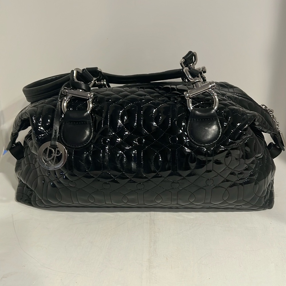 DJP Quilted Patent Leather Satchel